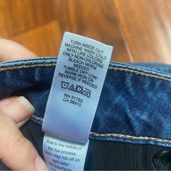 Maurices Blue Everflex High Rise Distressed Skinny Stretch Denim Jeans Womens 6 - Picture 6 of 7